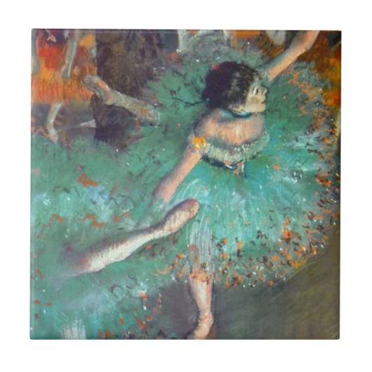 Edgar Degas - The Green Dancers - Ballet Dance タイル (正面)