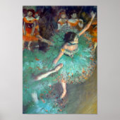 Edgar Degas - The Green Dancers - Ballet Dance ポスター (正面)