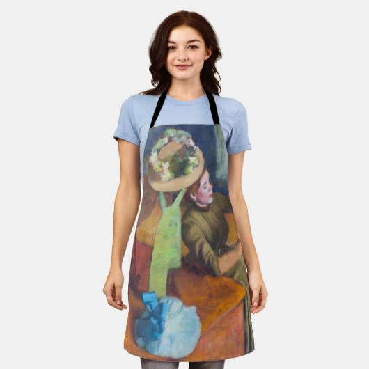 Edgar Degas - The Millinery Shop エプロン (着用した状態)