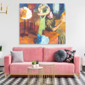 Edgar Degas - The Millinery Shop キャンバスプリント (インサイチュ (リビング))