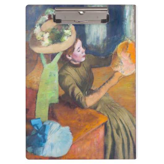 Edgar Degas - The Millinery Shop クリップボード (正面)
