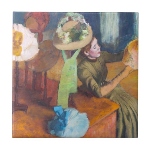 Edgar Degas - The Millinery Shop タイル (正面)