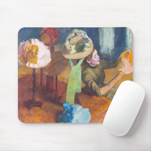 Edgar Degas - The Millinery Shop マウスパッド (マウス)