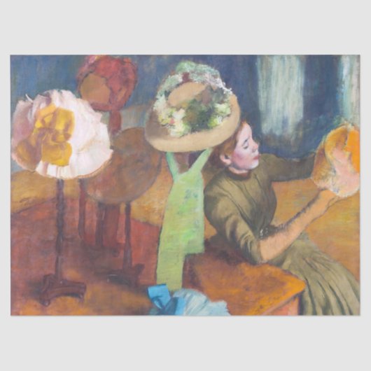 Edgar Degas - The Millinery Shop 薄葉紙 (正面)