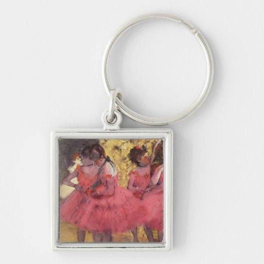 Edgar Degas The Pink Dancers Keychain キーホルダー (正面)