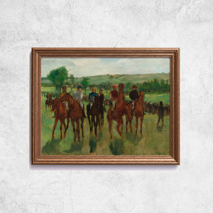 Edgar Degas The Riders Horses Art ポスター