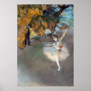 Edgar Degas - The Star / Dancer on the Stage ポスター