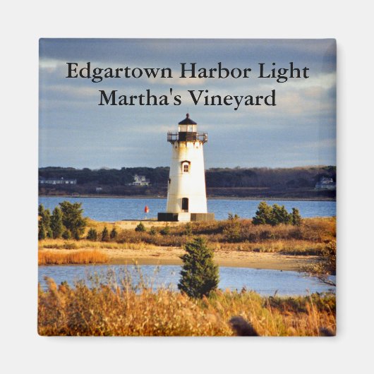Edgartown Harbor Light, Massachusetts Magnet マグネット (正面)