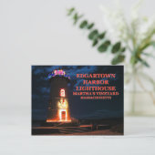 Edgartown Harbor Lighthous, Massachusettsはがき ポストカード (スタンド正面)