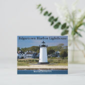 Edgartown Harbor Lighthous, Massachusettsはがき ポストカード (スタンド正面)