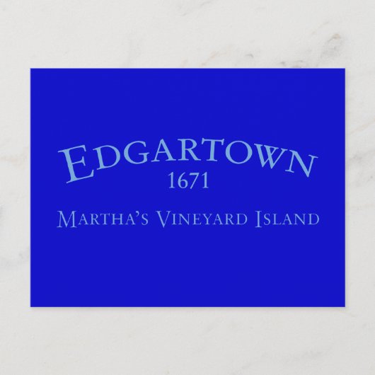 Edgartown Incorporated 1671ポストカード ポストカード (正面)