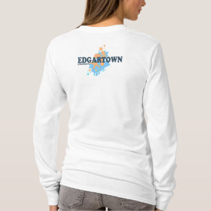 Edgartown MA -貝殻の設計 Tシャツ