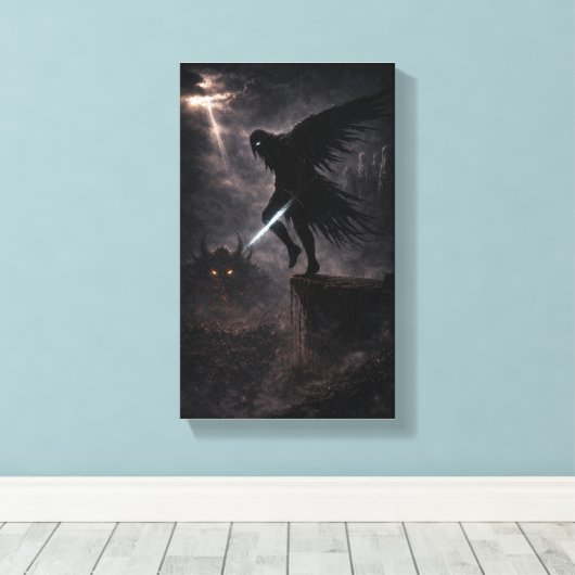 Edge of Judgment キャンバスプリント (インサイチュ (ウッドフロア))