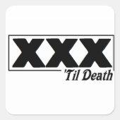 EDGE TIL DEATH – 正方形のステッカー。 スクエアシール (正面)