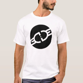 EdgeGamersの黒い円のロゴのティー Tシャツ