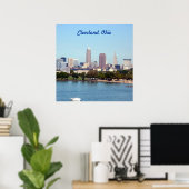 Edgewaterビーチ-Cleveland Ohioポスター(24X24) ポスター (ホームオフィス)