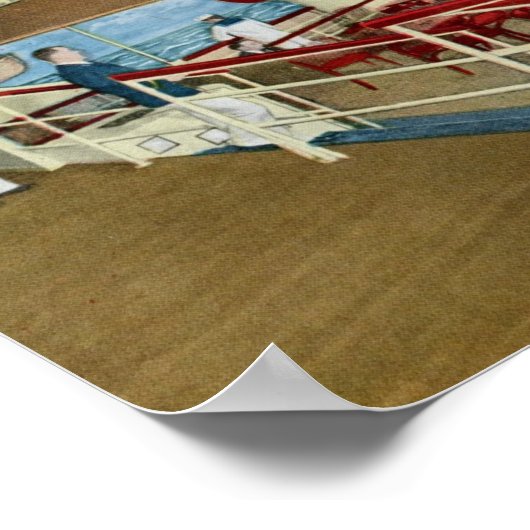 Edgewater Beach Hotel, Chicago Vintage ポスター (角)