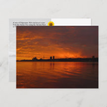 Edgewater, NJ Skyline - Hはがき