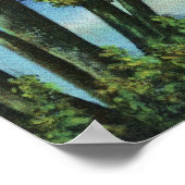 Edgewood Park View of the Duck Pond ポスター (角)