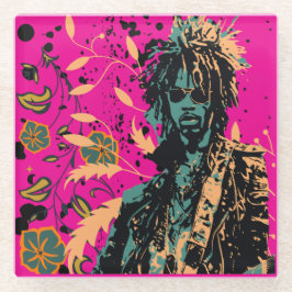 Edgyグランジ、プレーヤー ガラスコースター