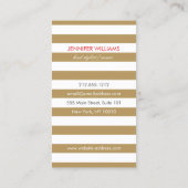 Edgyレトロモダン美容師、サロン、ブロガー 名刺 (裏面)