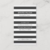 Edgyレトロモダン美容師、サロン、ブロガーII 名刺 (裏面)