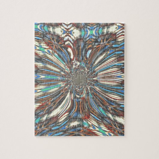 Edgy African Urban ポップ・アートの Art抽象芸術光デザイン ジグソーパズル (縦)