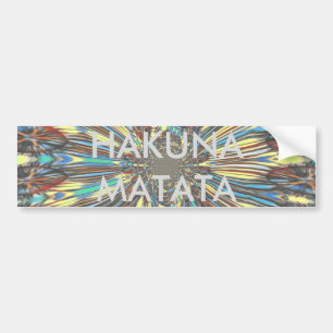 Edgy African Urban ポップ・アートの Art抽象芸術光デザイン バンパーステッカー