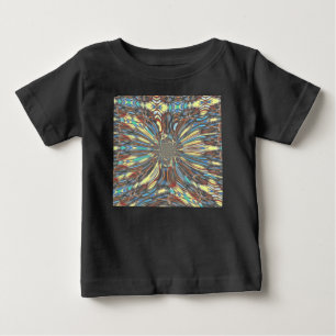 Edgy African Urban ポップ・アートの Art抽象芸術光デザイン ベビーTシャツ