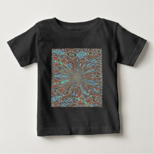 Edgy African Urban ポップ・アートの Art抽象芸術光デザイン ベビーTシャツ