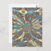 Edgy African Urban ポップ・アートの Art抽象芸術光デザイン ポストカード (正面/裏面)