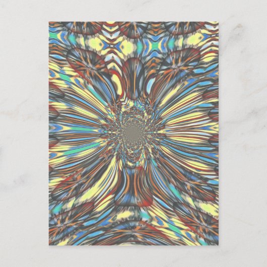 Edgy African Urban ポップ・アートの Art抽象芸術光デザイン ポストカード (正面)