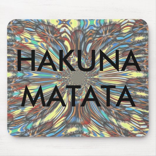 Edgy African Urban ポップ・アートの Art抽象芸術光デザイン マウスパッド (正面)