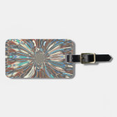 Edgy African Urban ポップ・アートの Art抽象芸術光デザイン ラゲッジタグ (正面横)