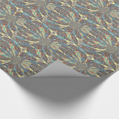 Edgy African Urban ポップ・アートの Art抽象芸術光デザイン ラッピングペーパー (角)