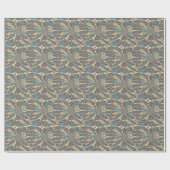 Edgy African Urban ポップ・アートの Art抽象芸術光デザイン ラッピングペーパー (フラット)