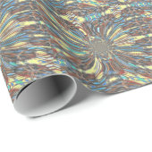 Edgy African Urban ポップ・アートの Art抽象芸術光デザイン ラッピングペーパー (ロールコーナー)