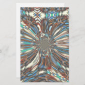 Edgy African Urban ポップ・アートの Art抽象芸術光デザイン 便箋 (正面/裏面)