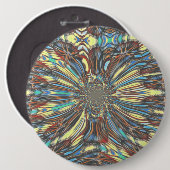 Edgy African Urban ポップ・アートの Art抽象芸術光デザイン 缶バッジ (正面&裏面)