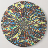 Edgy African Urban ポップ・アートの Art抽象芸術光デザイン 缶バッジ (正面)