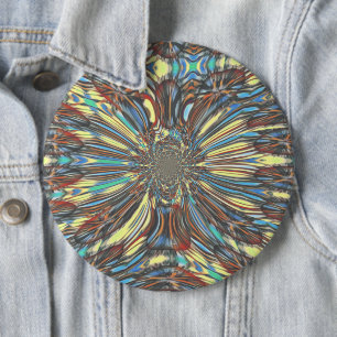 Edgy African Urban ポップ・アートの Art抽象芸術光デザイン 缶バッジ