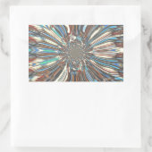 Edgy African Urban ポップ・アートの Art抽象芸術光デザイン 長方形シール (バッグ)