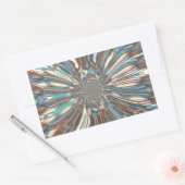 Edgy African Urban ポップ・アートの Art抽象芸術光デザイン 長方形シール (封筒)