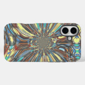 Edgy African Urban ポップ・アートの Art抽象芸術光デザイン Case-Mate iPhoneケース (裏面 (横))