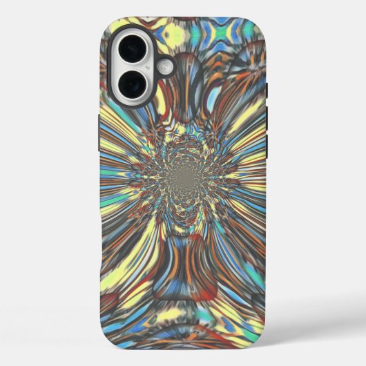 Edgy African Urban ポップ・アートの Art抽象芸術光デザイン Case-Mate iPhoneケース (裏面)