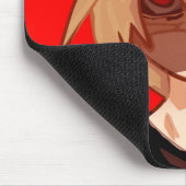 Edgy Anime Boy Aesthetic Mousepad - Red & Black Gr マウスパッド (コーナー)