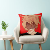 Edgy Anime Boy Grunge Aesthetic  クッション (椅子)