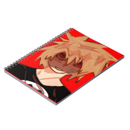 Edgy Anime Boy Grunge Aesthetic Spiral Notebook ノートブック