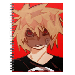 Edgy Anime Boy Grunge Aesthetic Spiral Notebook ノートブック