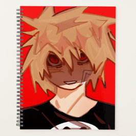 Edgy Anime Boy Grunge Aesthetic Weekly Planner プランナー手帳